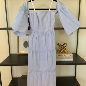 Club Monaco Blue White Stripe Dress 2